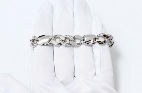 Серебряный браслет ЮЗ Корона КС-FBLK 87 с фианитом КС-FBLK 87 фото